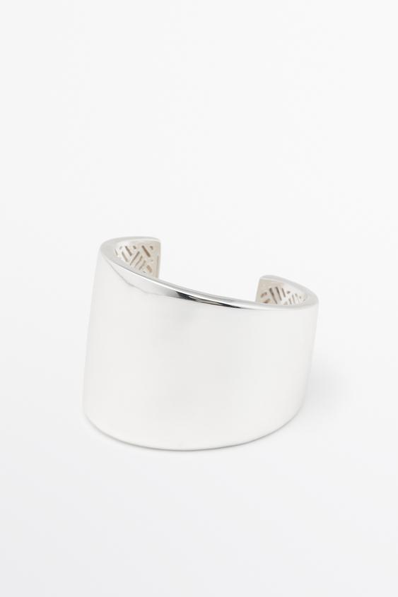 Zara Asymmetric wide bracelet - Silver - Image 0