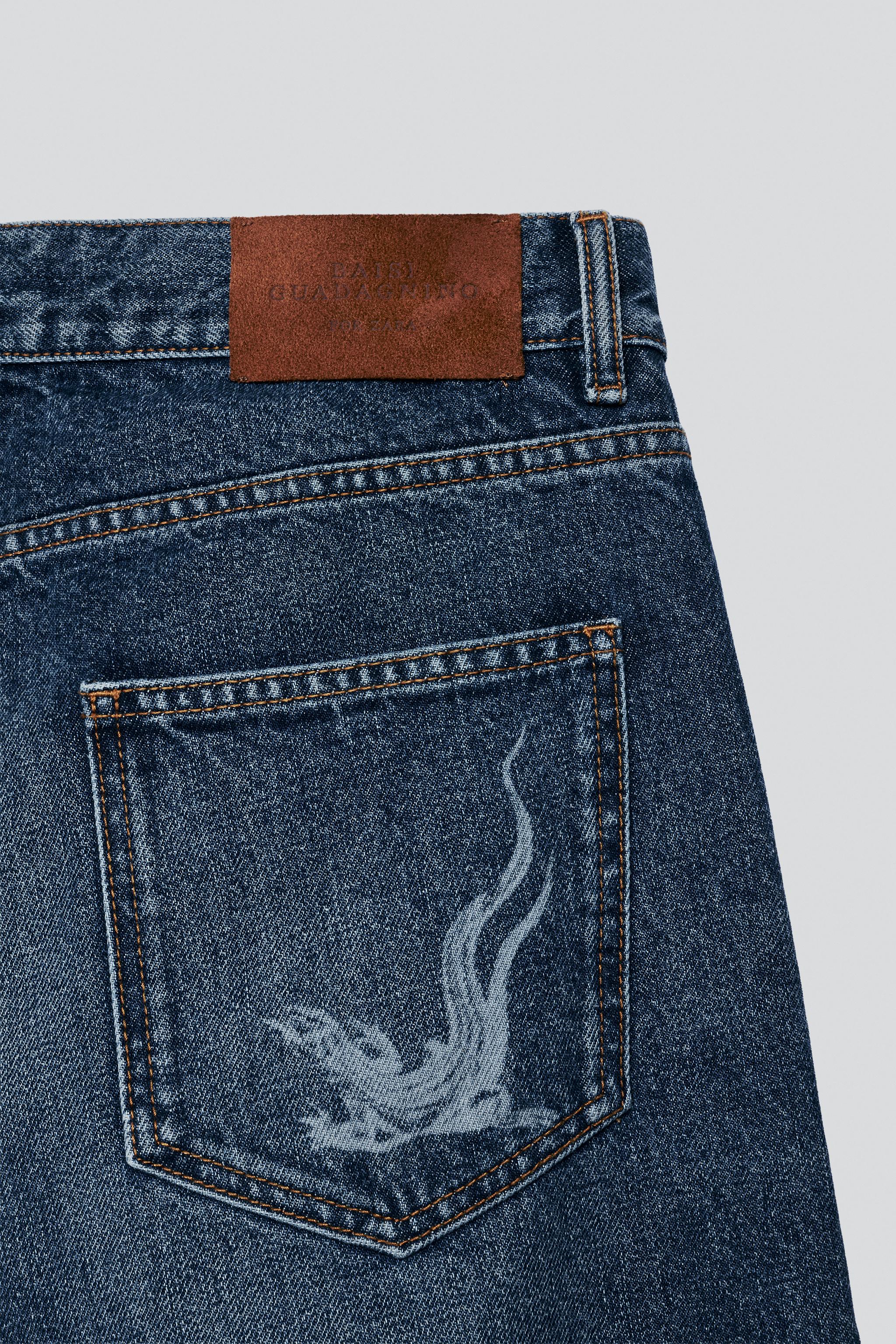 PRINTED LOOSE FIT JEANS - thumbnail 6