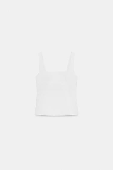 TOP WITH BACK BOW - White by Zara - Image 0