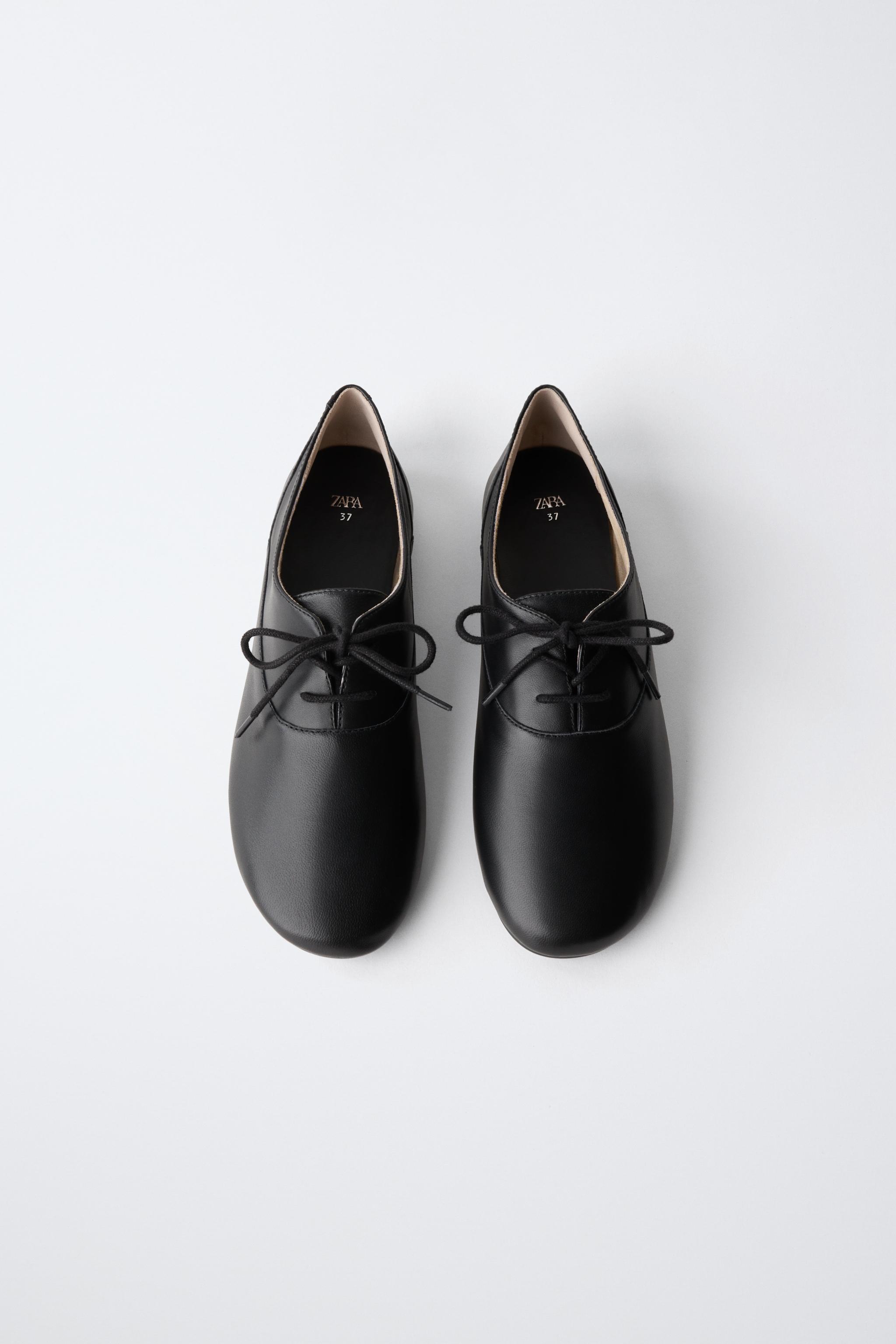 LEATHER BLUCHER SHOES WITH THIN SOLE