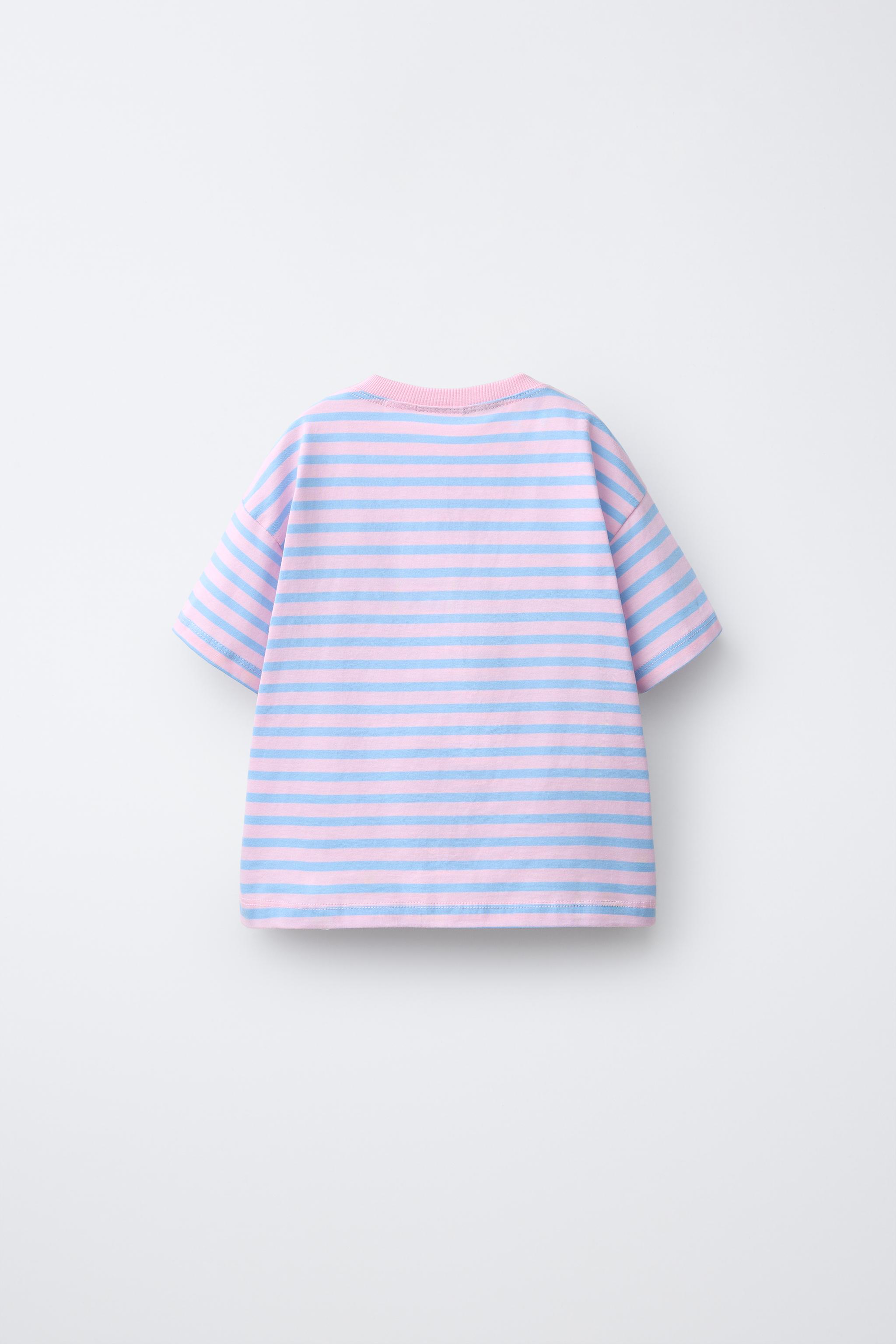 T-SHIRT RAYURES MICKEY & MINNIE MOUSE © DISNEY