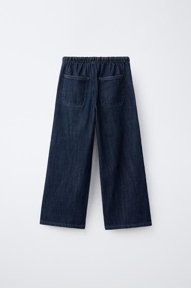 FLOWY WIDE-LEG JEANS — Blue 2