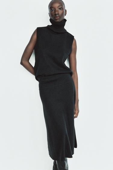 SOFT HIGH NECK TOP - Black by Zara - Image 3