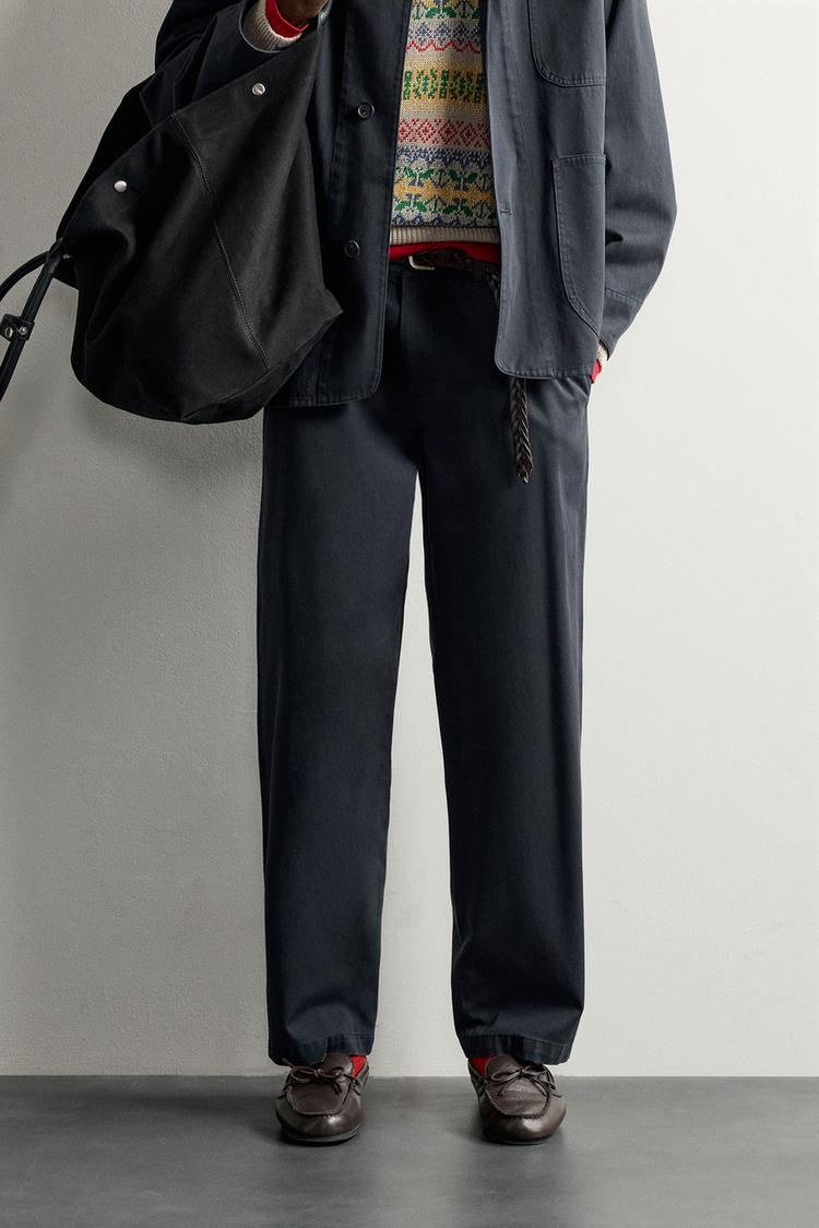 Pantalones chinos corte regular Aaron Levine x Zara 2