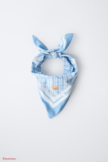 CHECK PRINT BUTTERBEAR © BANDANA - Blue by Zara
