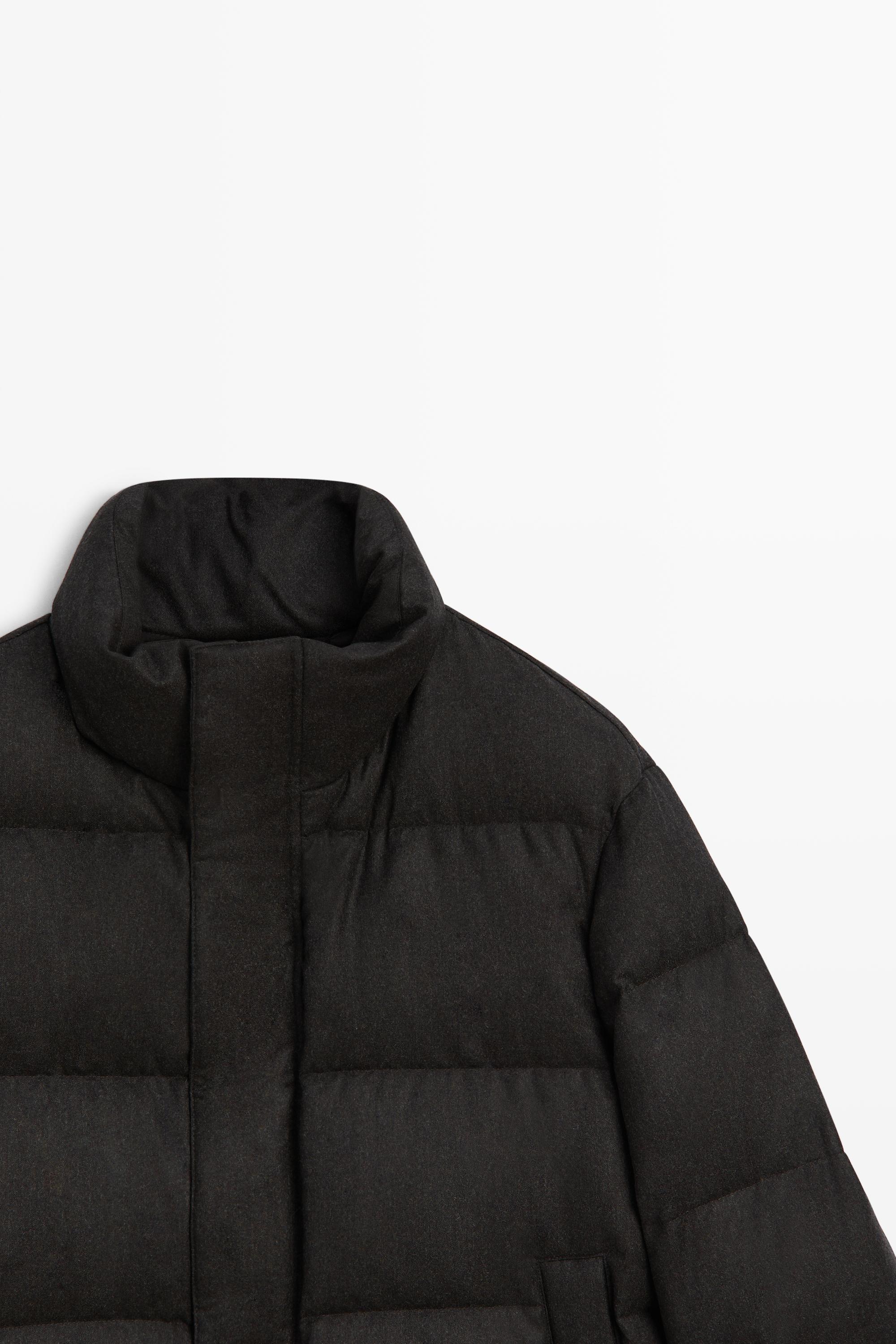 100% WOOL HIGH NECK DOWN JACKET