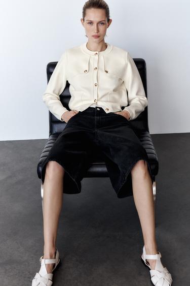 CHAUSSURES DE PLAGE PLATES - Blanc de Zara