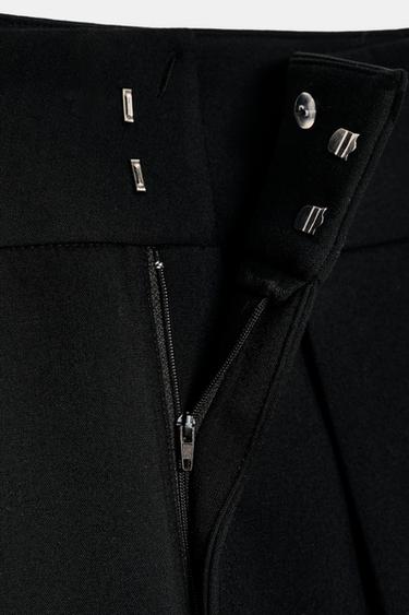 PANTALON BALLOON À PLIS - Noir de Zara - Image 6
