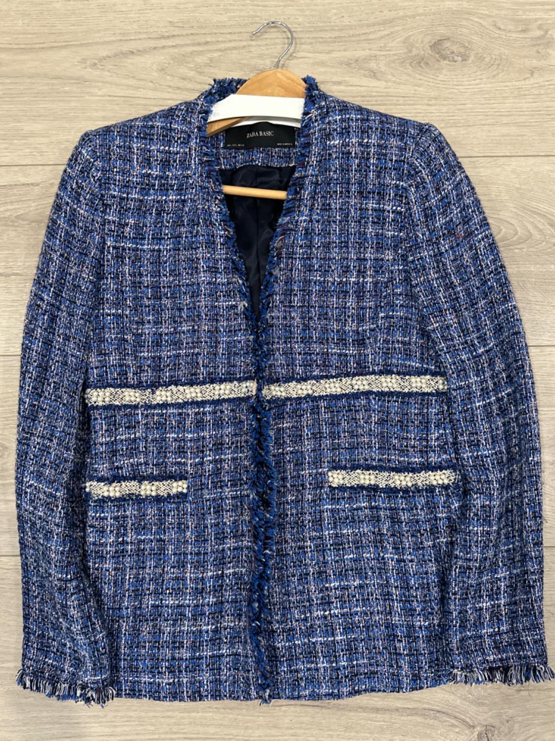 FRINGED TEXTURED FITTED BLAZER - Image 3