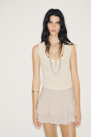 JUPE-CULOTTE À VOLANTS - Iceberg de Zara - Image 2