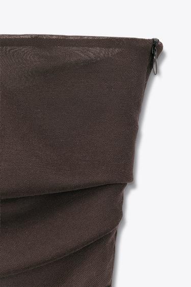 ROBE LONGUE BUSTIER DRAPÉE LIMITED EDITION - Marron de Zara - Image 5