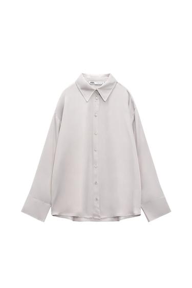 CAMISA SATINADA PESPUNTES