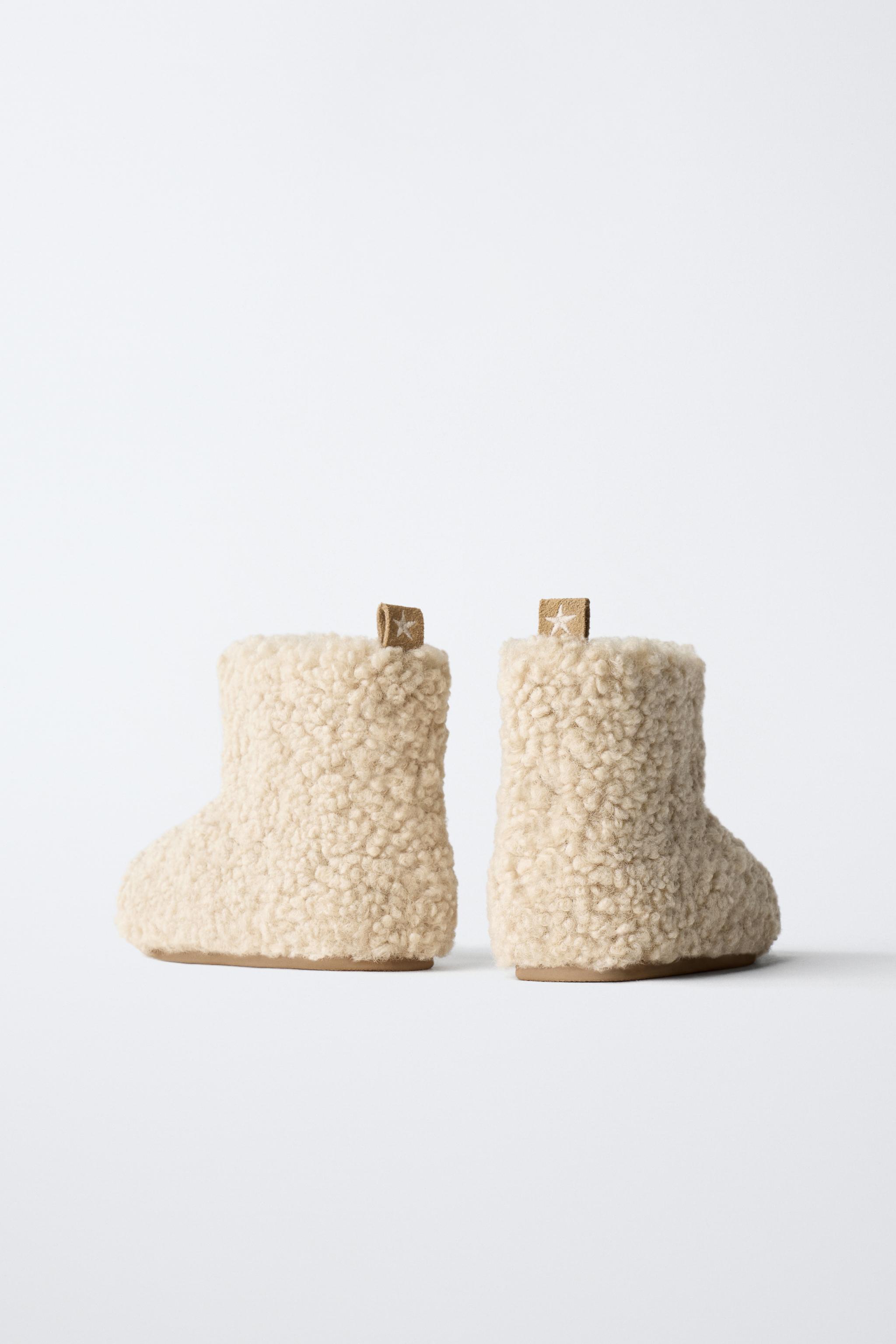 FAUX SHEARLING BOOTS