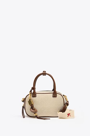 CONTRAST MINI BAG - Ecru by Zara - Image 0