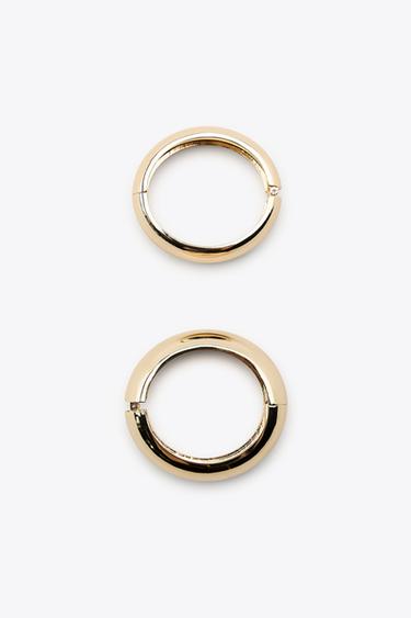 PACK OF 2 RAISED BRACELETS - Golden by Zara - Image 2