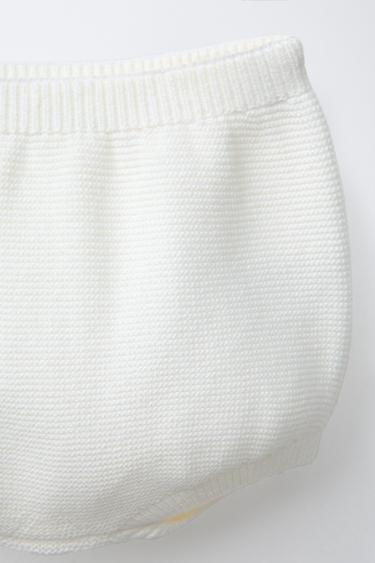 CULOTTE EN MAILLE - Écru clair de Zara - Image 2