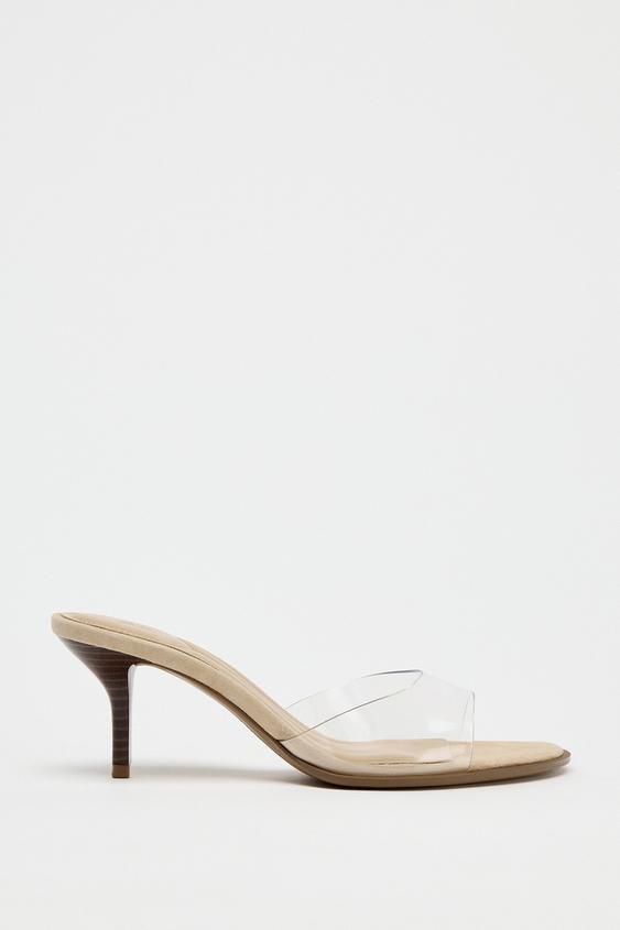 Zara Clear Heels Mules Transparentes Zara Shoes Mule à Talon