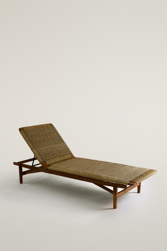 TUMBONA EXTERIOR TECA - Beige claro de Zara - Imagen 0