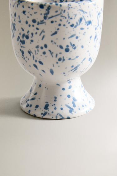 COQUETIER GRÈS TACHETÉ - Bleu de Zara - Image 3