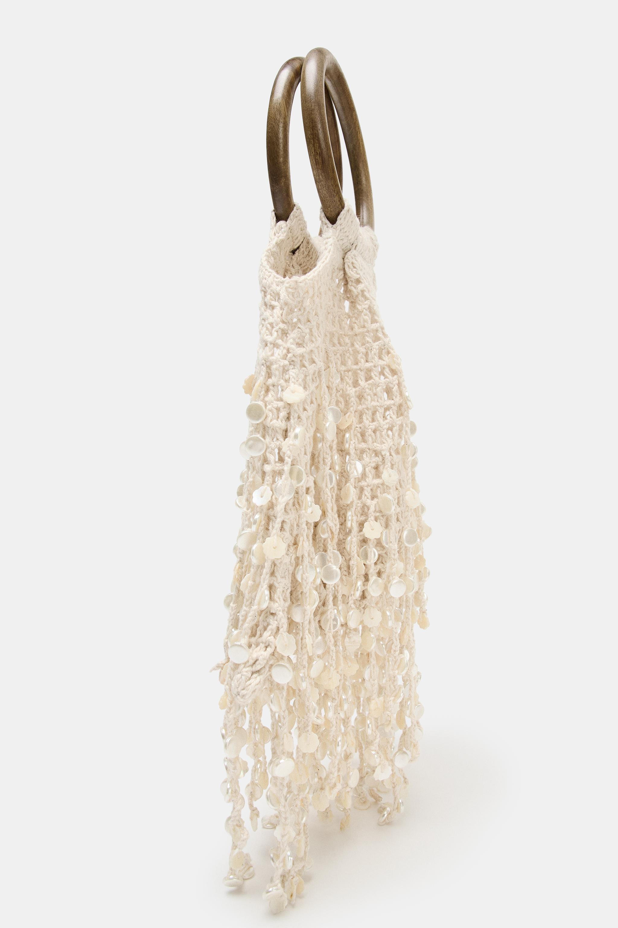 BEADED BUCKET BAG