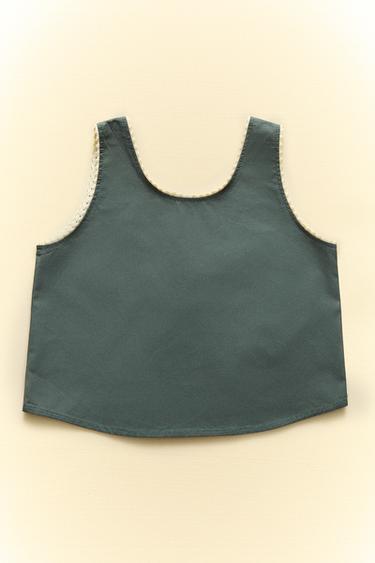 CHILDREN'S PLAIN COTTON BLOUSE - Green by Zara - Image 5