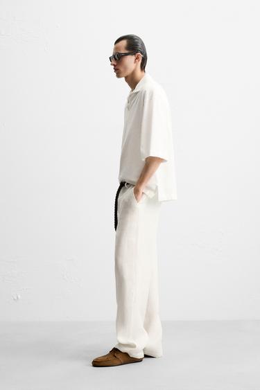 BOUCLÉ TEXTURED SHIRT - White by Zara - Image 3