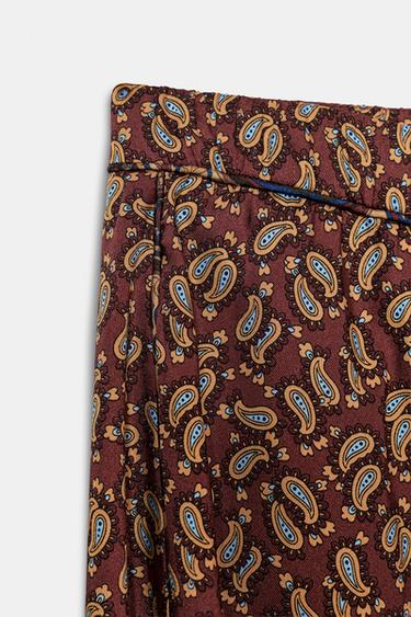 PANTALON PYJAMA PAISLEY ZW COLLECTION - Multicolore de Zara - Image 4