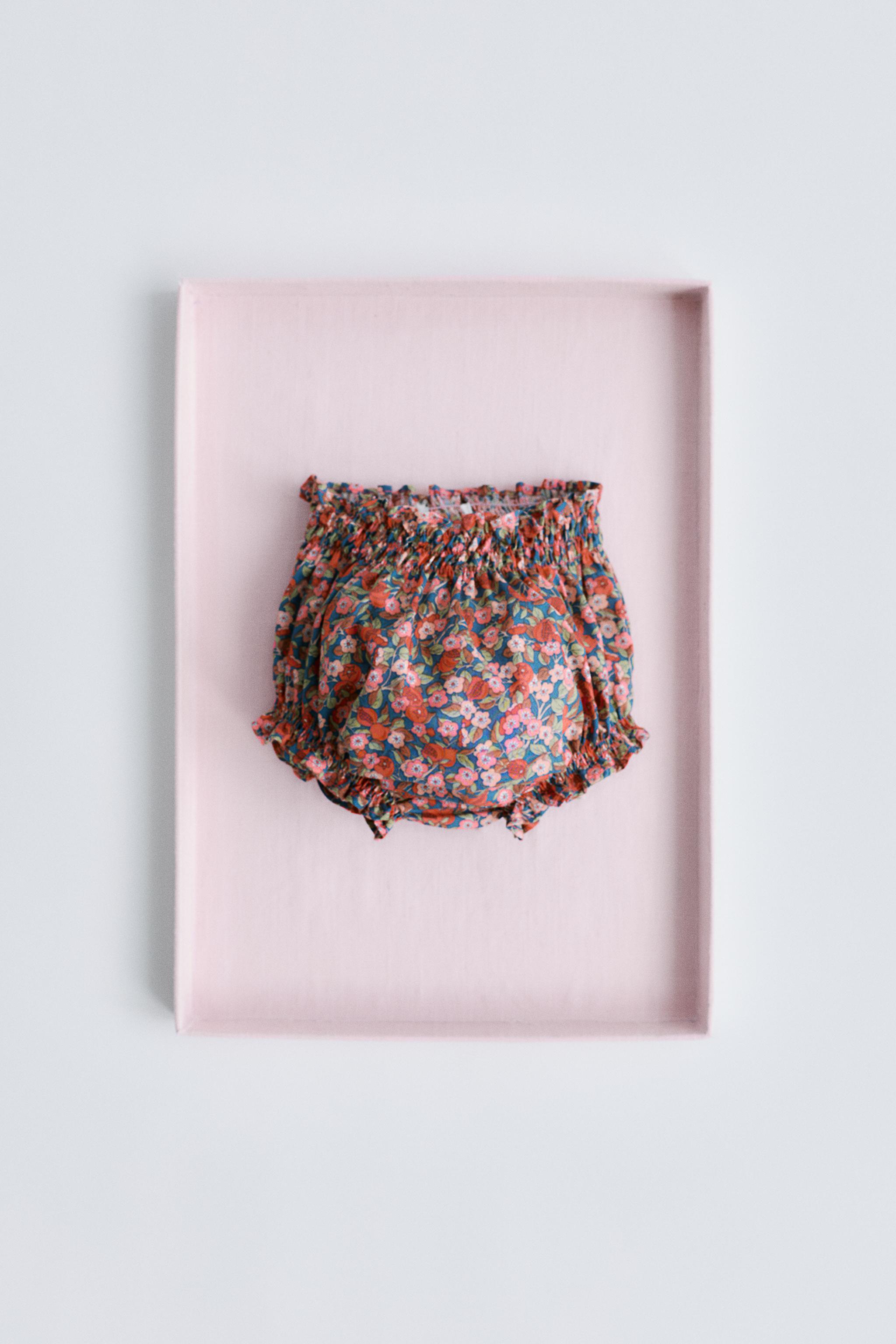 FLORAL PRINT UNDERWEAR MADE WITH LIBERTY FABRIC — Pink