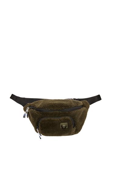 FAUX FLEECE BELT BAG