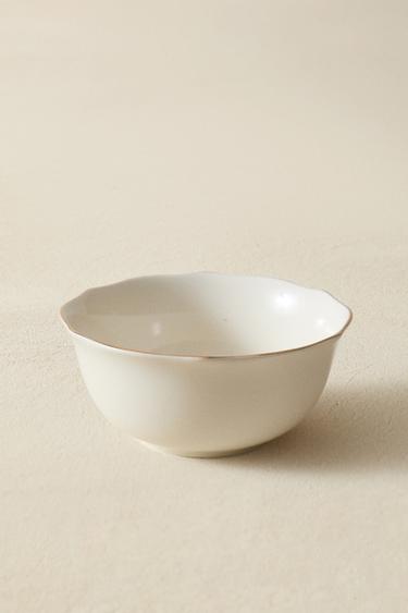 TIGELA DE PORCELANA COM BORDA - Creme da Zara