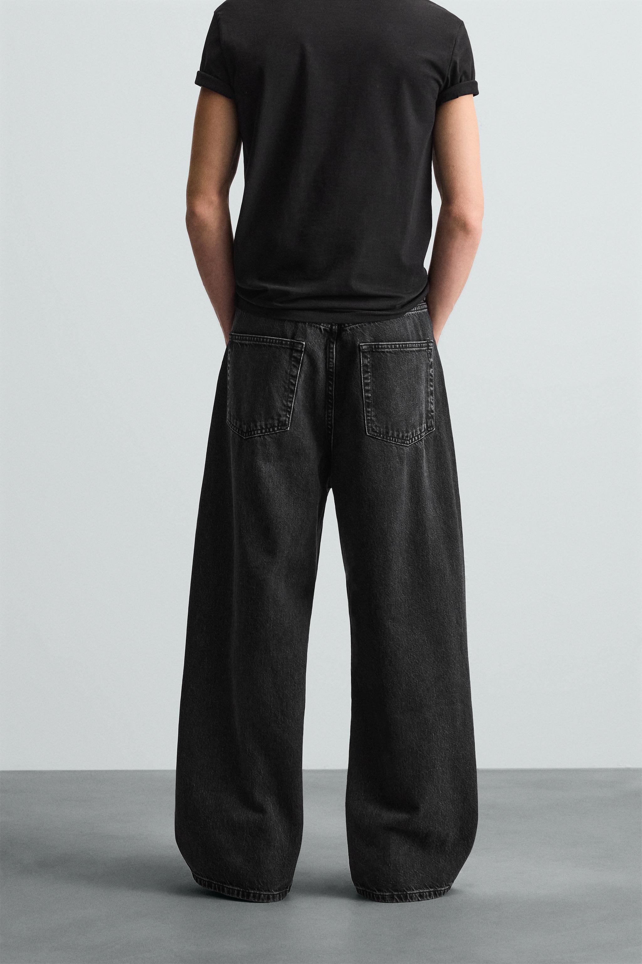 パンツ ZARA Extra Baggy Black 40 新品未使用‼️ zara extra baggy デニム 40 31 - メルカリ