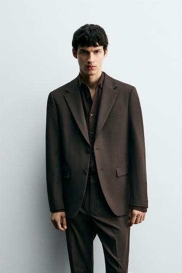 COMFORT SUIT BLAZER - Brown by Zara