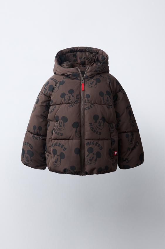 CAZADORA ACOLCHADA MICKEY MOUSE © DISNEY WATER REPELLENT - Marrón de Zara - Imagen 0