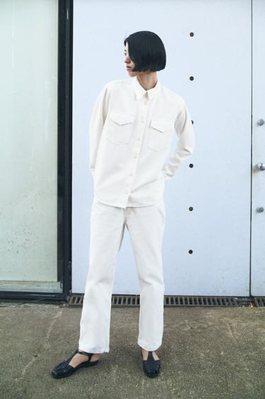 ZW COLLECTION デニムシャツエクリュ0ZaraのZW COLLECTION デニムシャツ - エクリュ - 画像 0