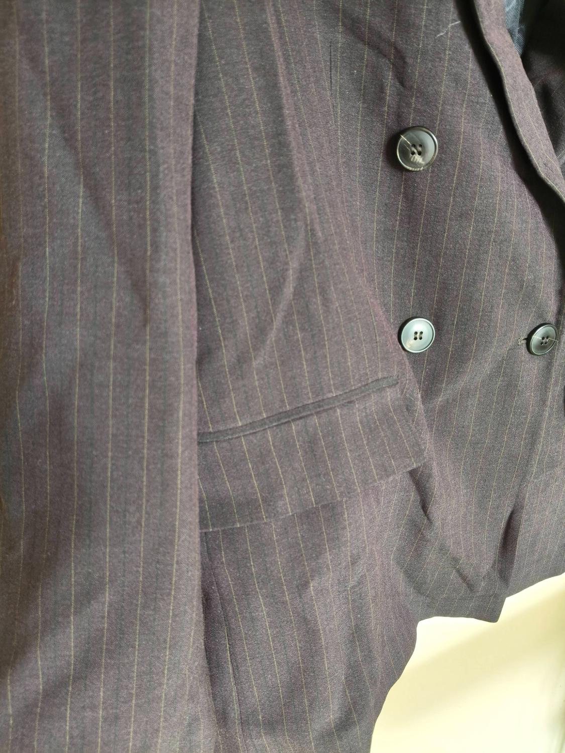 OVERSIZED DOUBLE-BREASTED PINSTRIPE BLAZER - Image 2