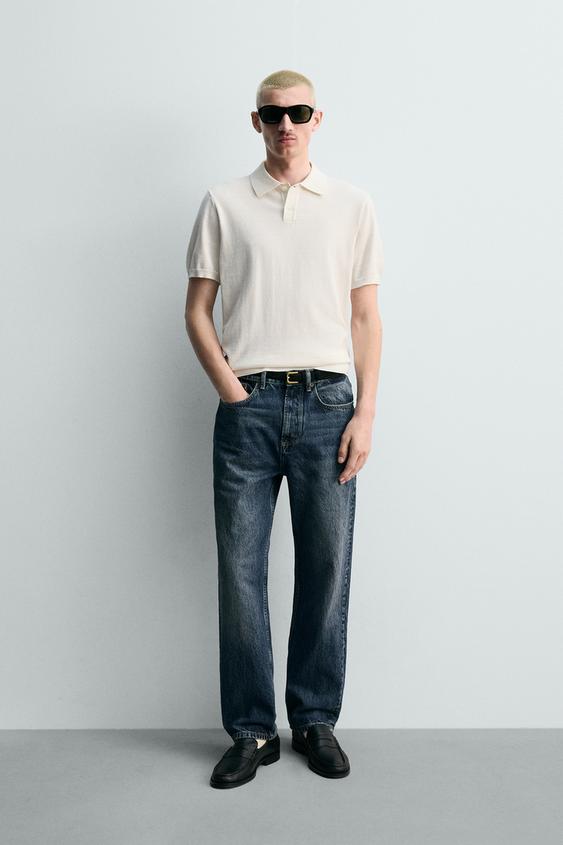 POLO PUNTO REGULAR FIT - Crudo de Zara - Imagen 0