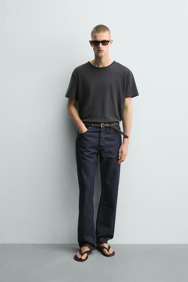 STRAIGHT-LEG JEANS - Indigo by Zara - Image 0