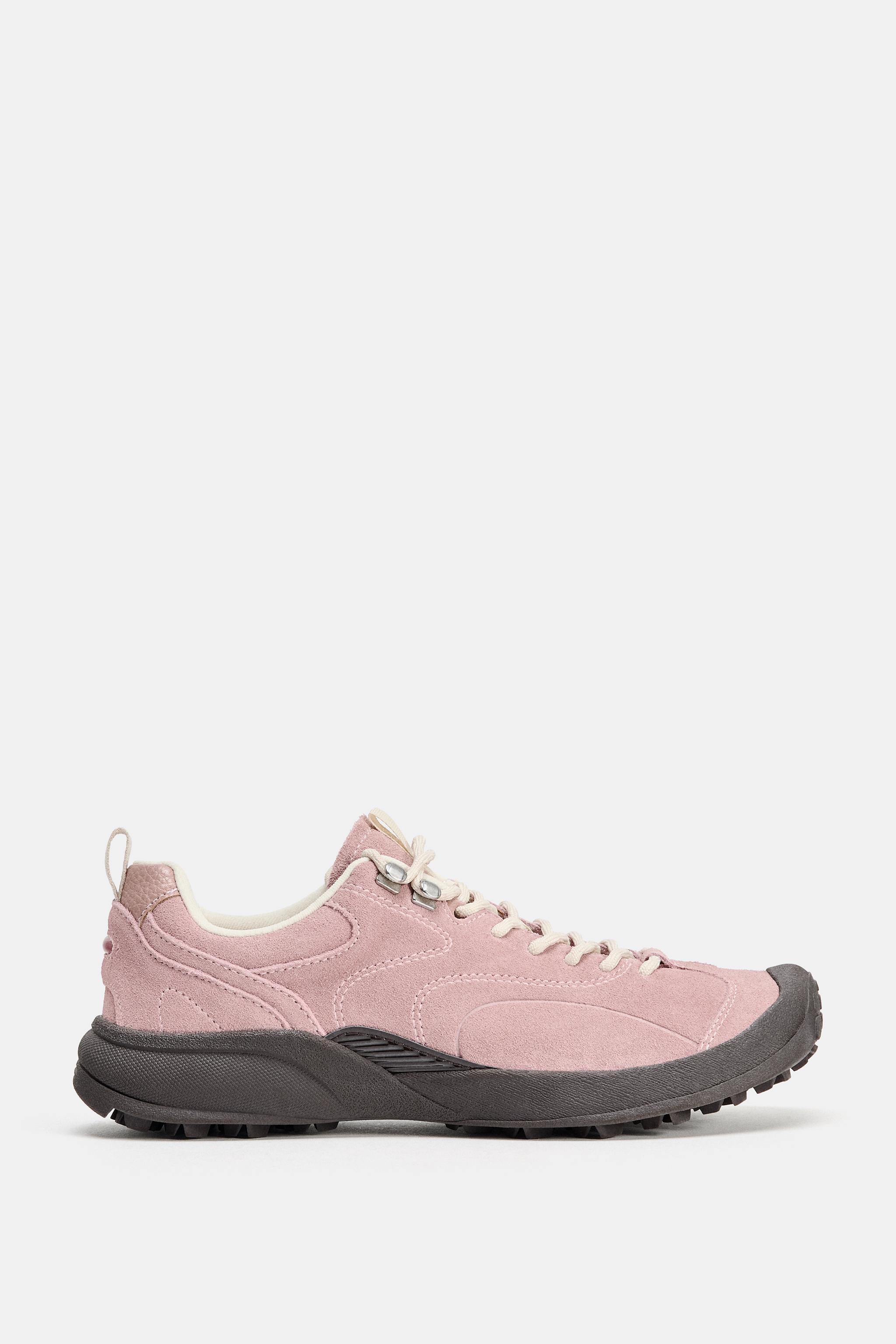 LEATHER TREKKING SNEAKERS
