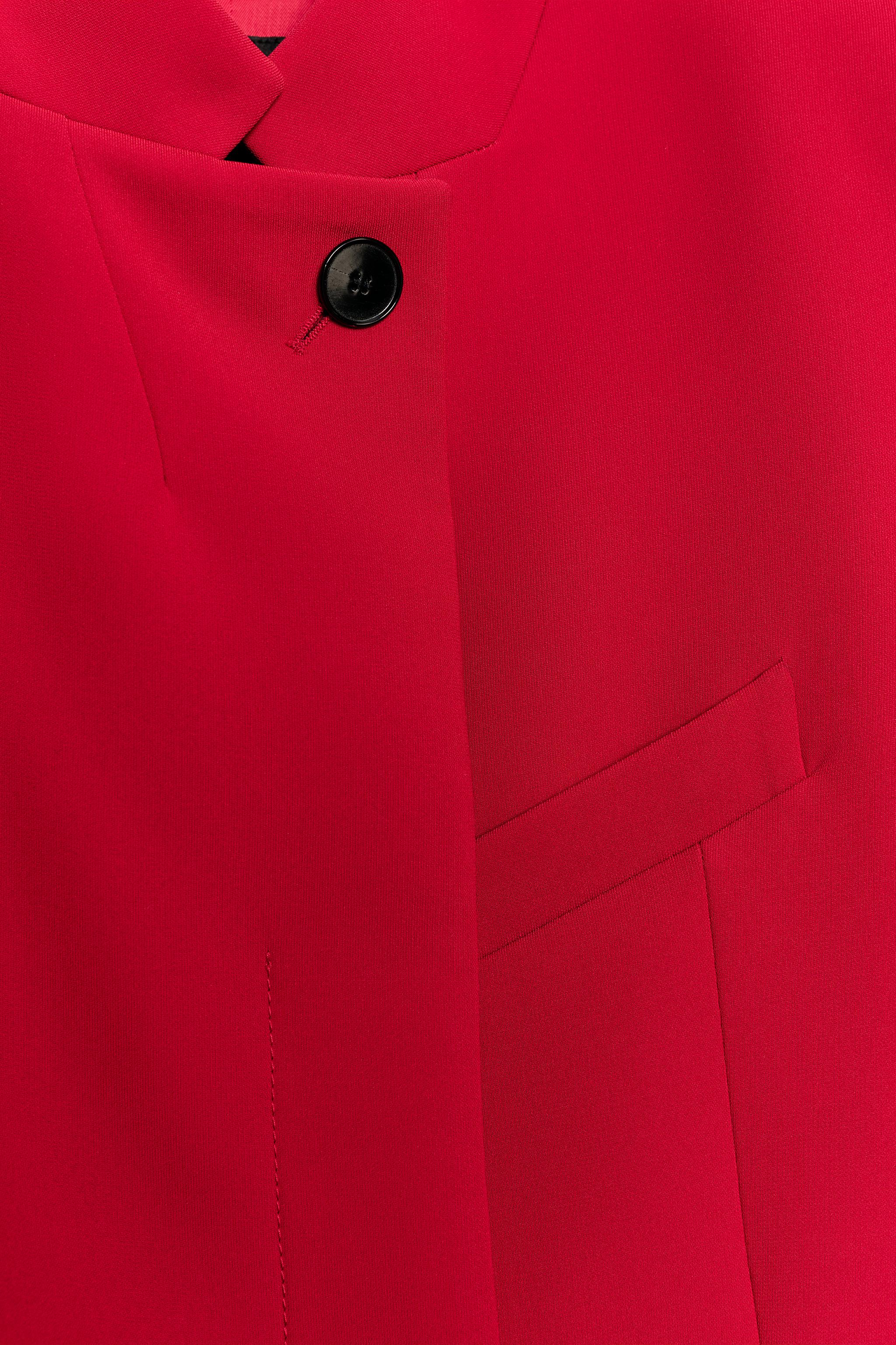 KISA KOLLU CROP BLAZER ZW COLLECTION - Görsel 7