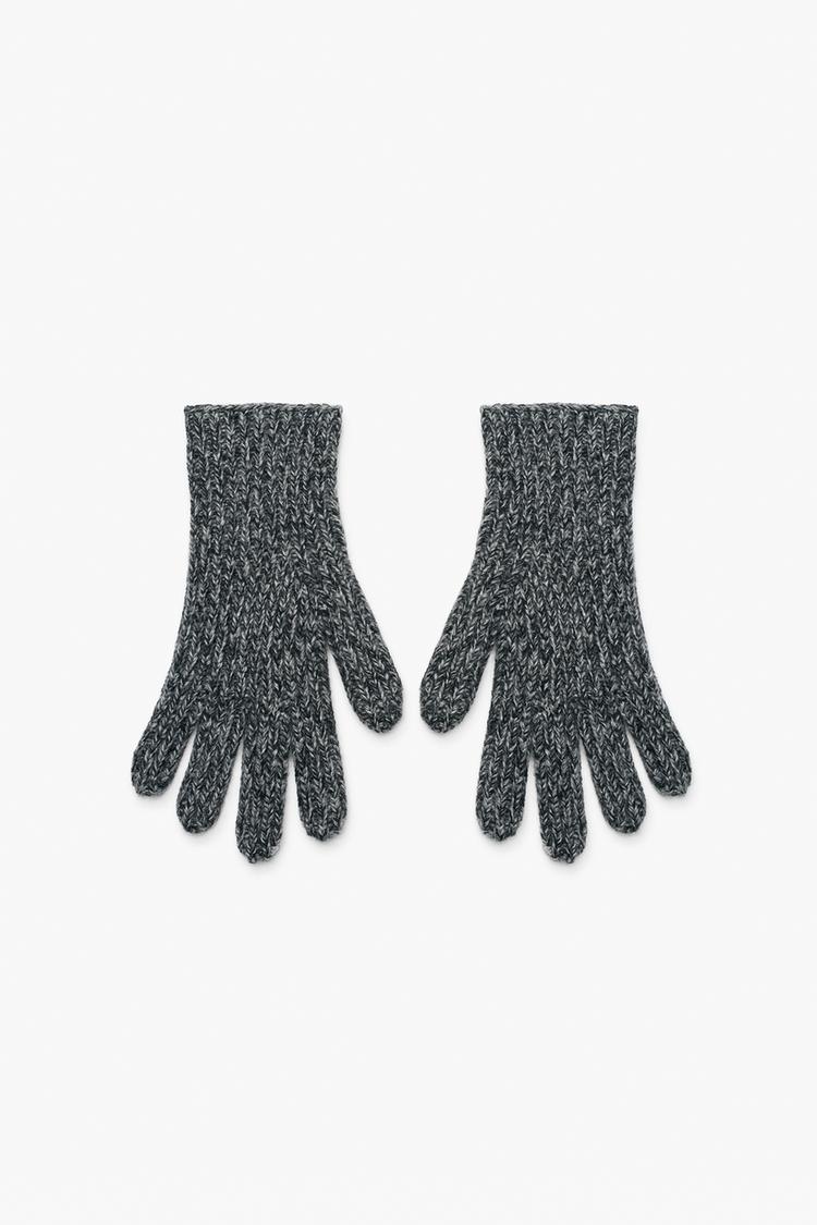 Guantes punto con lana