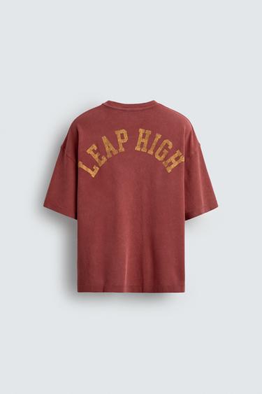 VARSITY OPEN WEAVE T-SHIRT - Red by Zara - Image 8