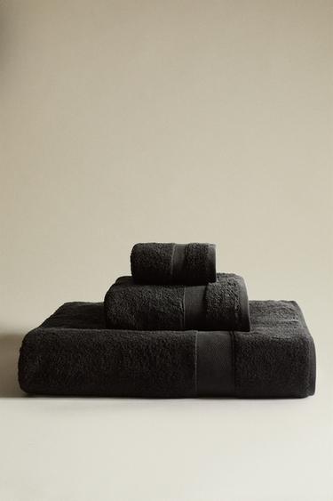 SERVIETTE DE BAIN COTON PREMIUM (600 G/M²) - Noir de Zara - Image 4