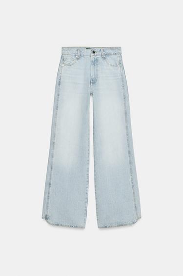 JEAN Z1975 DROIT TAILLE BASSE DÉTAIL COUTURES - Bleu clair de Zara - Image 8