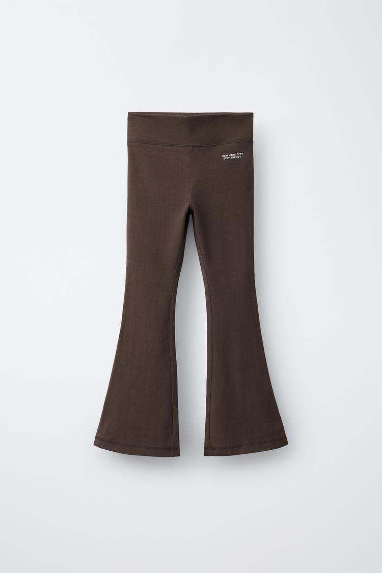 FLARE TEXT LEGGINGS