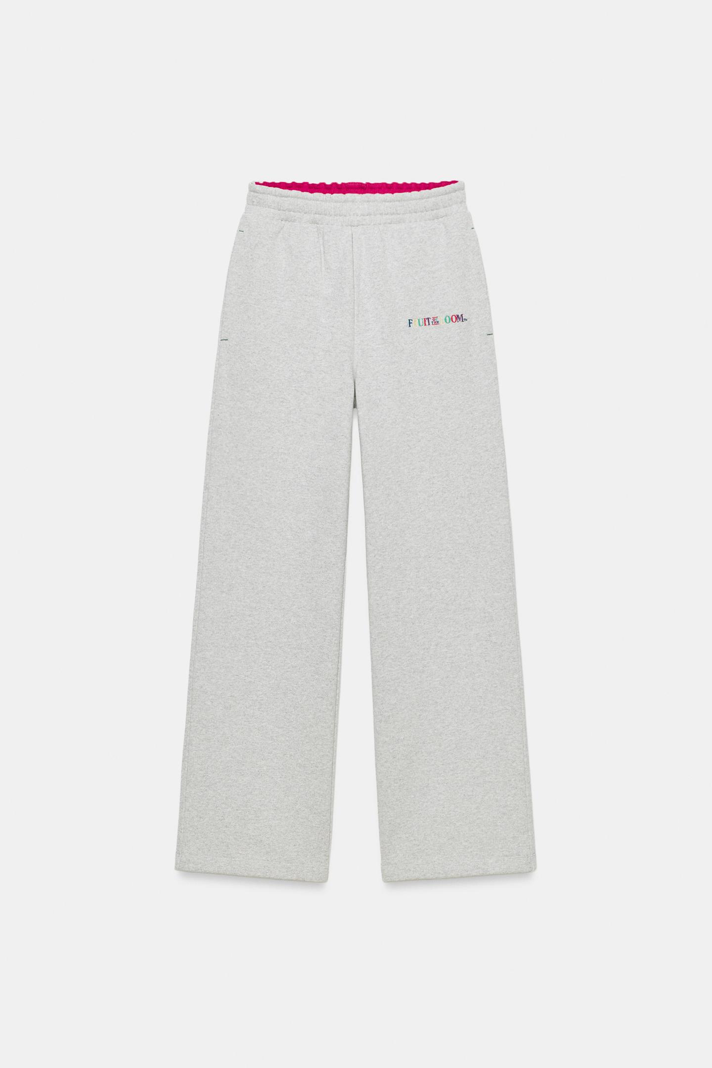 Женские брюки Zara Fruit OF the Loom™ Jogger, цвет: Серый меланжевый