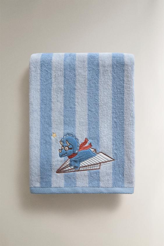 KINDERHANDTUCH DINOSAURIER - Blau von Zara - Bild 0