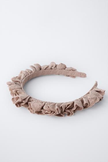 LACE HEADBAND - Pale pink by Zara - Image 1