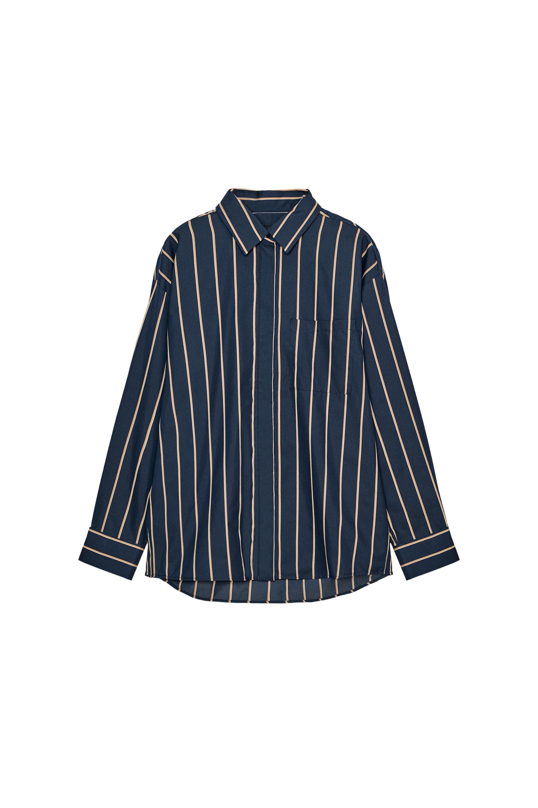 ZW COLLECTION STRIPED POPLIN SHIRT