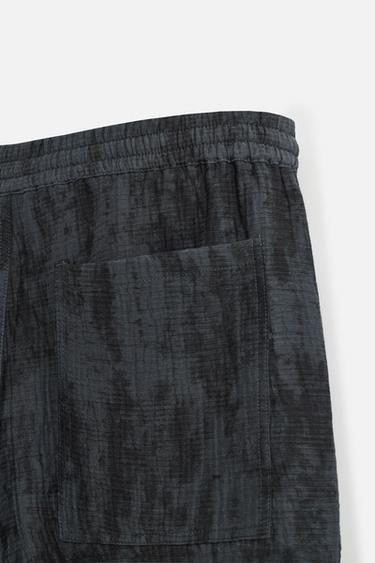 TIE-DYE PRINT TEXTURED BERMUDA SHORTS - 028 by Zara - Image 9