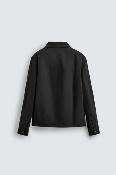 SURCHEMISE MATELASSÉE À POCHES - Bleu marine de Zara - Image 7